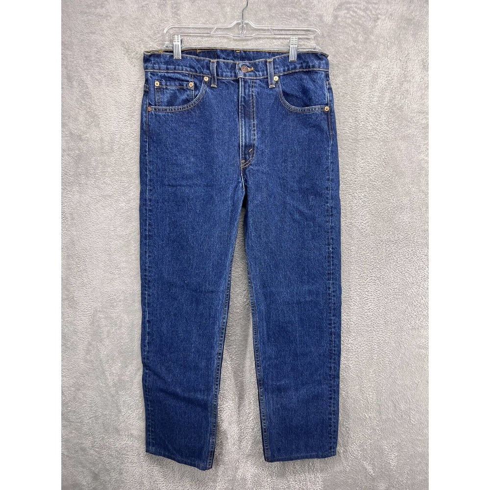 Vintage Levis 505 Jeans Mens 34x34 Blue Denim Regular Straight Leg Made in USA